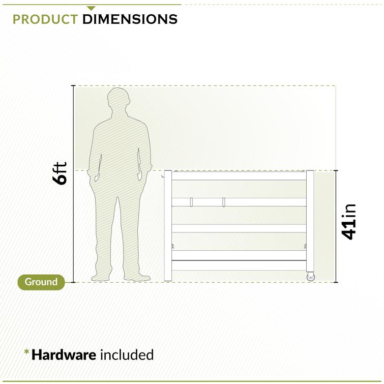 Zippity WoodTek Poolside Organizer (41in H x 55 1/4in L x 33 3/4in W)
